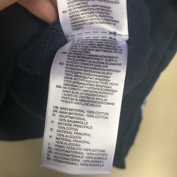 Adidas Original blue cropped trefoil hoodie - Picture 8 of 8